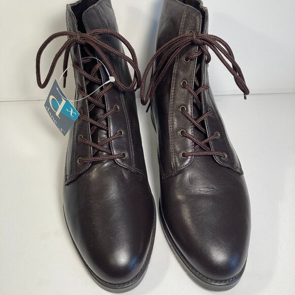 Danexx Vintage 90's Women's Brown Lace Up Boots - Picture 6 of 7